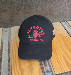 Aermotor Black/Red Athletic Hat