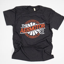 Aermotor Logo Heavyweight Tee (Heather Black)