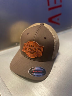 Aermotor Hat leather Patch (Brown/Khaki))